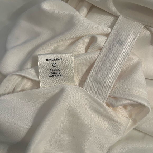 Ann Taylor NWT colorblock handkerchief hem black/white dress Size 10 - Picture 9 of 14